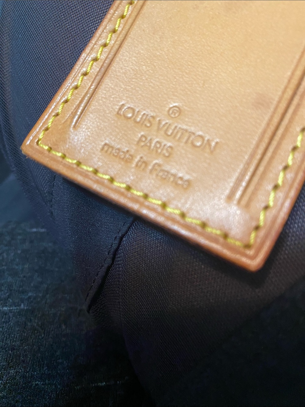 Louis Vuitton Tan Leather Luggage Tag with Gold-Tone Buckle - Picture 6 of 11